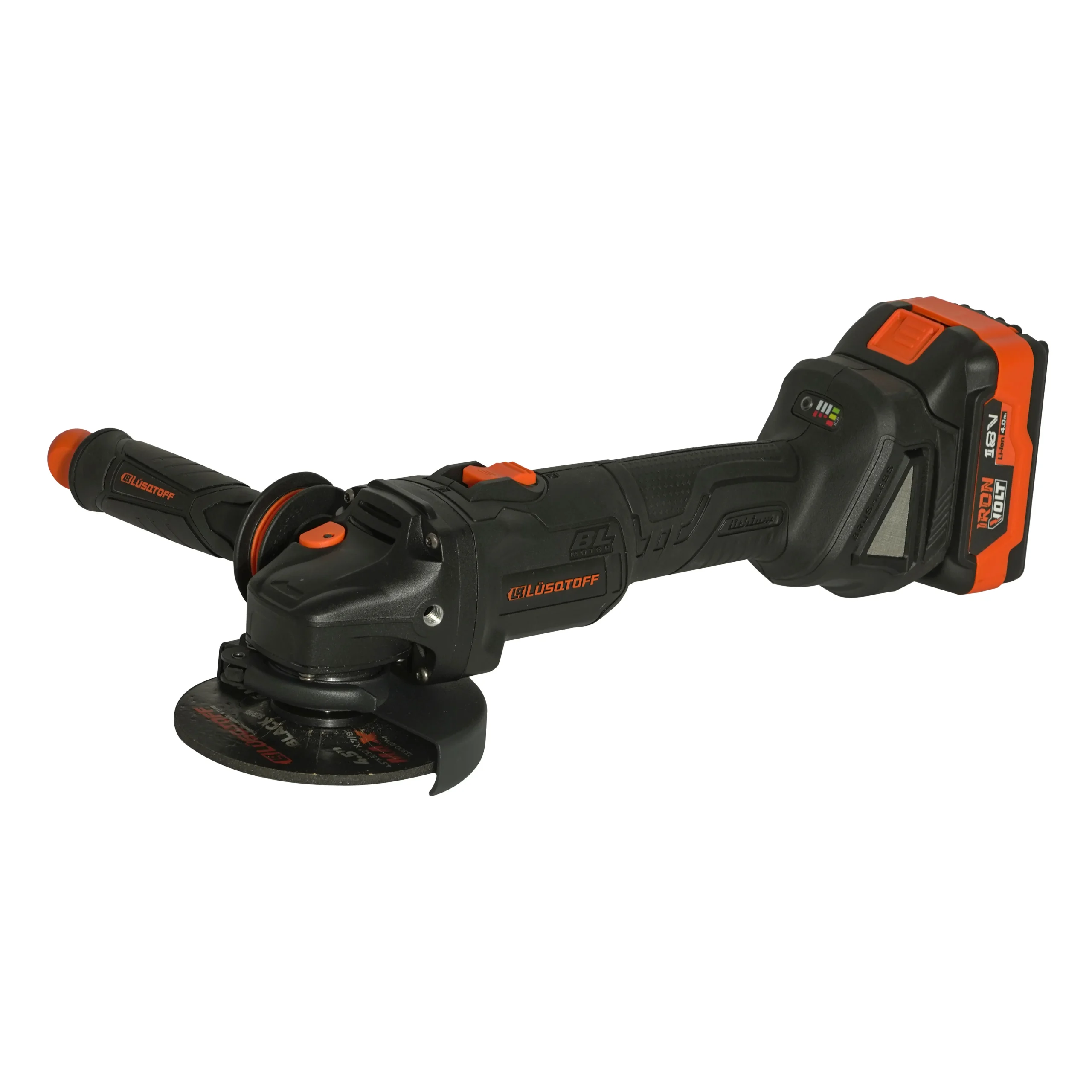 Amoladora Inalámbrica Lüsqtoff AML115-9BK 18V 115 mm – 3 Velocidades / 2 Baterías + Cargador - Image 3
