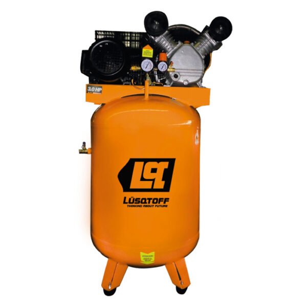 Compresor de Aire Vertical Lüsqtoff LC-30150VT – 3 HP / 150 L / 365 L/min / Trifásico / Profesional