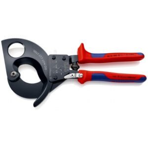Pinza Corta Cable Knipex 52–280 mm – 95 31 280 / Acero Templado / Efecto Carraca / Mango Bimaterial