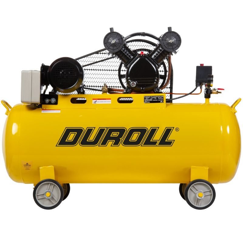 Compresor de Aire Duroll CM0320T – 3 HP / 200 L / Trifásico / Bicilíndrico / 8 Bar / Con Aceite - Image 2