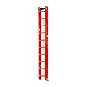 Escalera Dieléctrica Extensible Gloss 18 Escalones – Fibra de Vidrio / Tipo I A / 150 kg / Apoya Poste