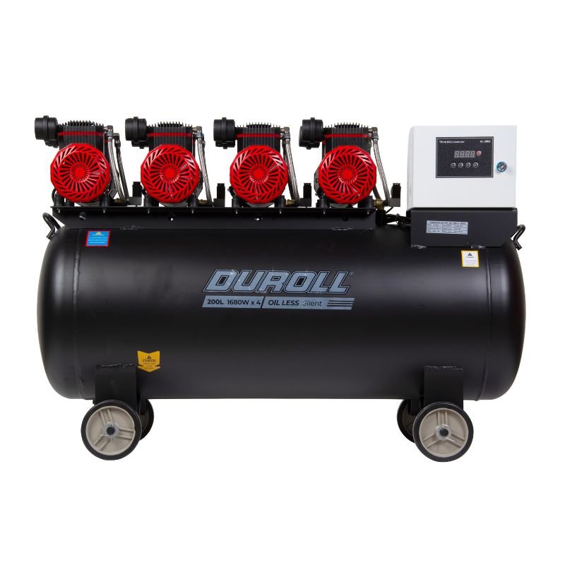 Compresor Sin Aceite Duroll CD200OL – 200 L / 1680 W × 4 / 220V / 440 L/min - Image 2