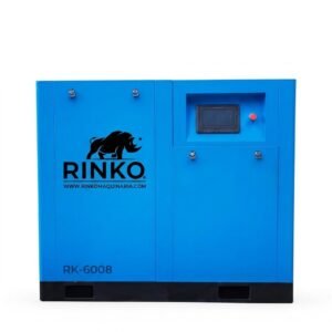 Compresor a Tornillo RINKO 60HP — RK-6008 – 7200 L/min / 8 Bar / 1300×930×1250 mm / 520 kg / Inverter Trifásico