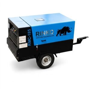 Motocompresor Diésel a Tornillo Rinko RMC-185 – 5,3 m³/min / 8 bar / con Trailer