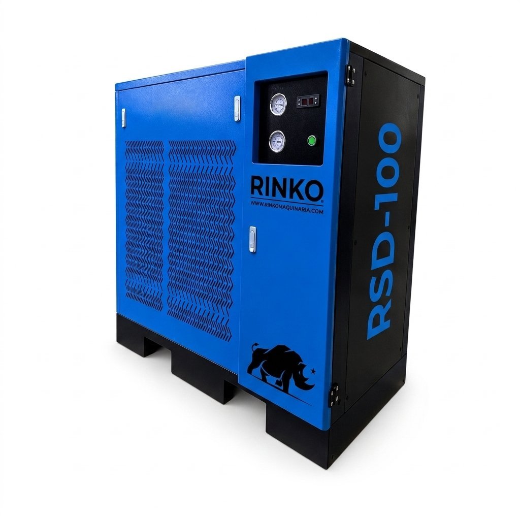Secador de Aire por Frío Rinko RSD-100 – 13,5 m³/min / 1–13 bar / Conexión 2 1/2" / 380V