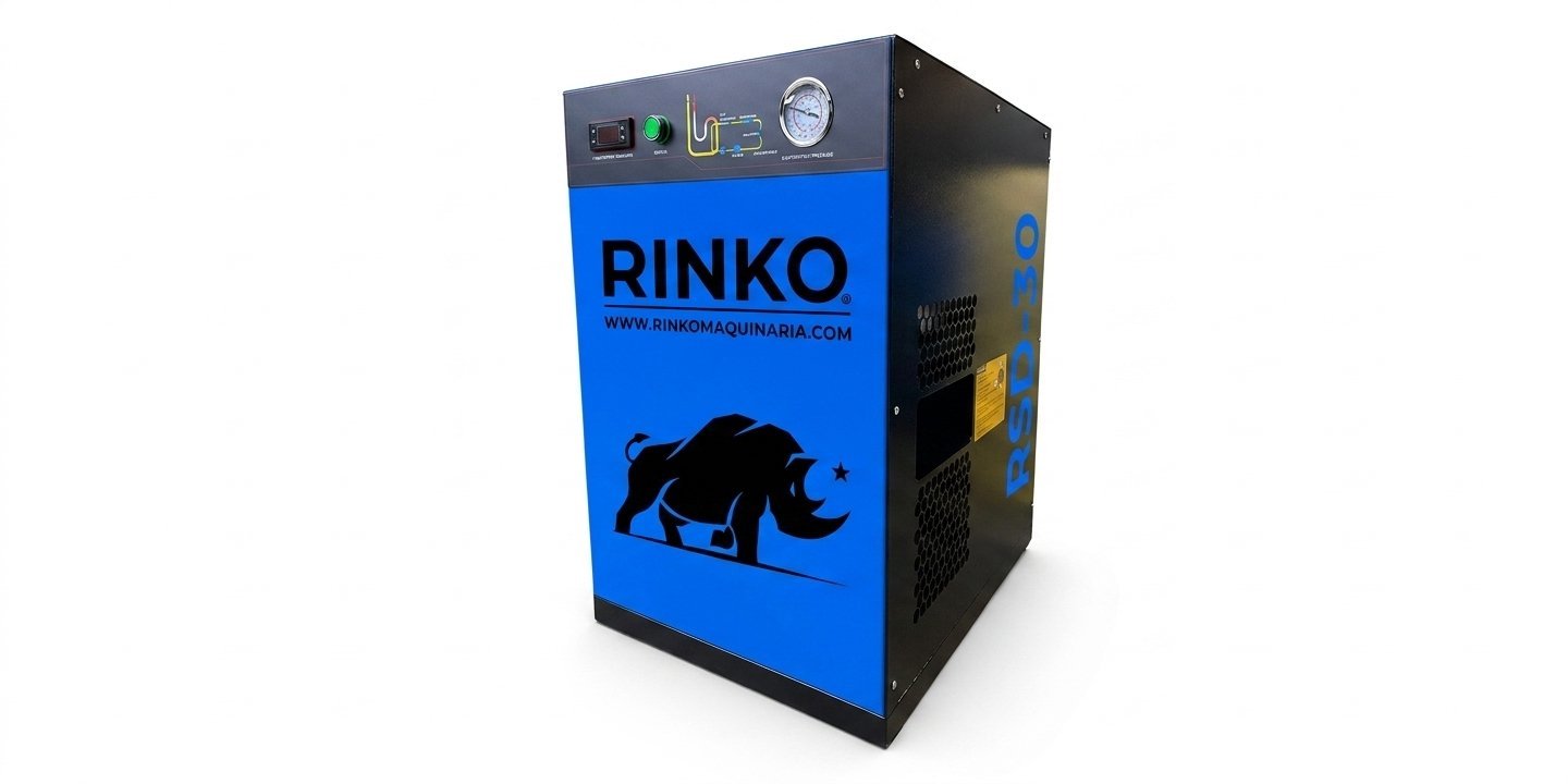 Secador de Aire por Frío Rinko RSD-30 – 3,8 m³/min / 1–13 bar / Conexión 1 1/2" / 220V