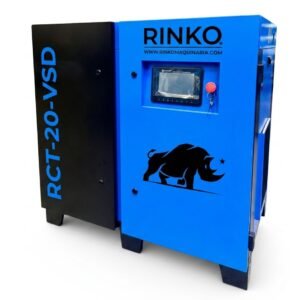 Compresor a Tornillo Rinko RCT-20-VSD – 20 HP / Velocidad Variable Inverter / 2,4 m³/min / 380V Trifásico