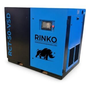 Compresor a Tornillo Rinko RCT-50-VSD – 50 HP / Velocidad Variable Inverter / 6,2 m³/min / 380V Trifásico