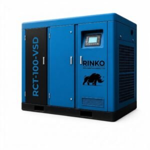 Compresor a Tornillo Rinko RCT-100-VSD – 100 HP / Velocidad Variable Inverter / 12,6 m³/min / 380V Trifásico