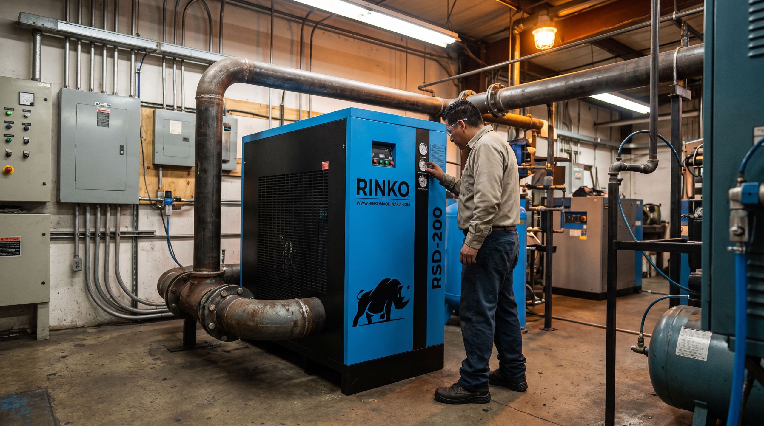 Cómo usar un secador de aire para línea neumática industrial y cuidar toda la red de planta