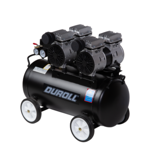 Compresor Sin Aceite Duroll CD502OL – 50 L / 1,5 HP (2×550 W) / 220V / 8 Bar