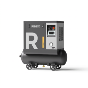 Compresor a Tornillo Rinko RT-1010-T – Sobre tanque 200 L / Inverter / 380V Trifásico