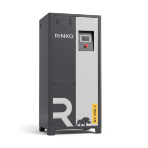 Compresor a Tornillo Rinko RV-1010-T – 10 HP / Vertical con tanque 130 L / Inverter / 380V Trifásico