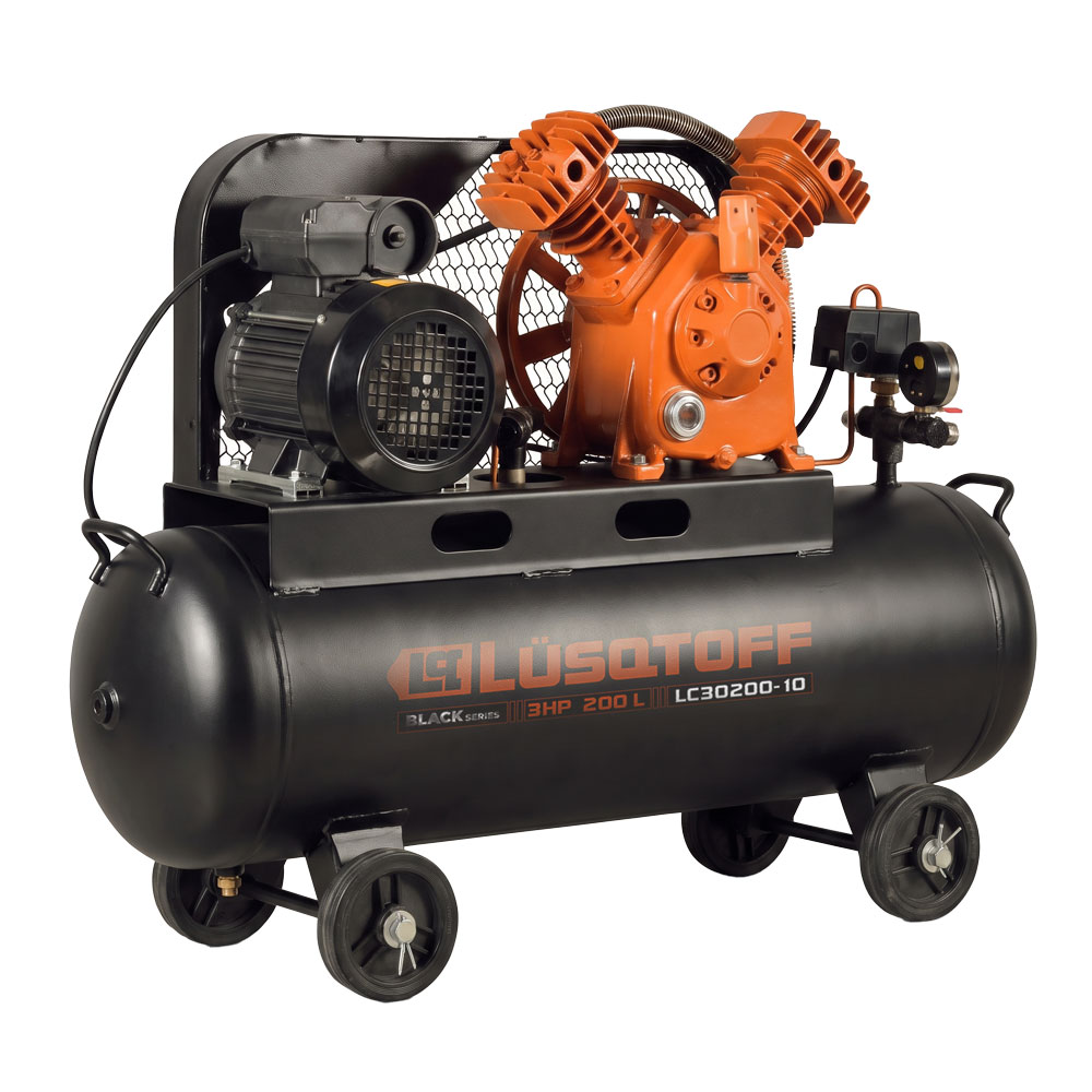 Compresor de aire a correa Lüsqtoff LC30200-10 Black Series 3 HP 200 L